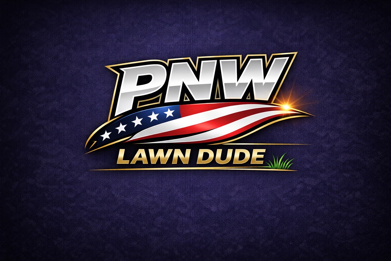 PNW Lawn Dude logo — owner-operated lawn care in Medford, Oregon